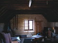 Before: the interior of the Coach House as a storage room